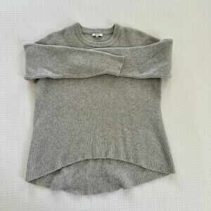 Madewell Gray 100% Merino Wool Moderne Sweater Geometric Minimalist Women Size M